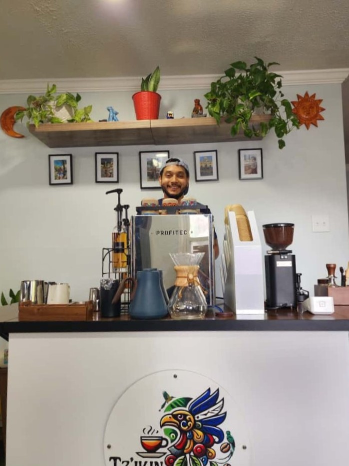 Tz'ikin Cafe mobile coffee cart and team in Silver Spring, MD